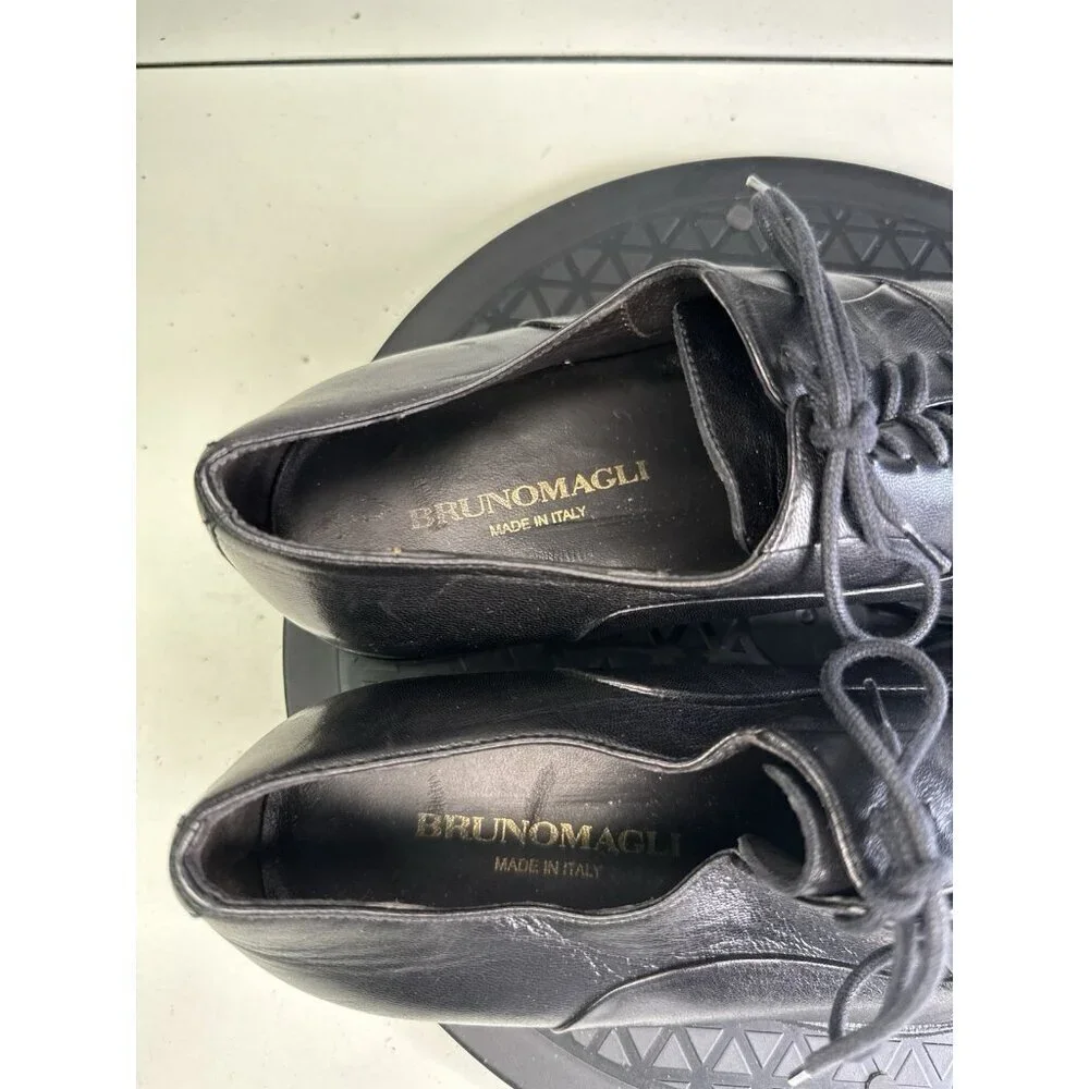BRUNO MAGLI Men’s Maioco Napa Leather Oxfords Dress Shoes Black Sz 7.5 M